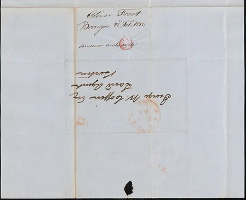 Oliver Frost to George Coffin, 22 February 1850