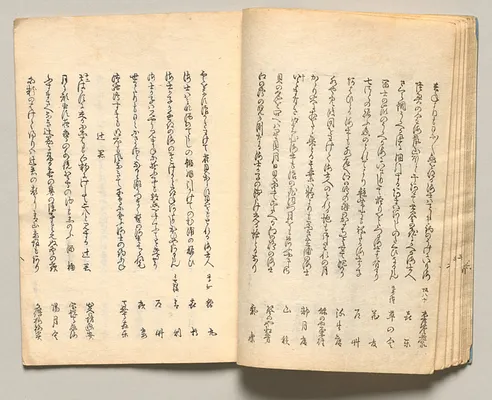 Spread Fifteen from Volume Three of People of Japan in Light Verse (Kyōka)