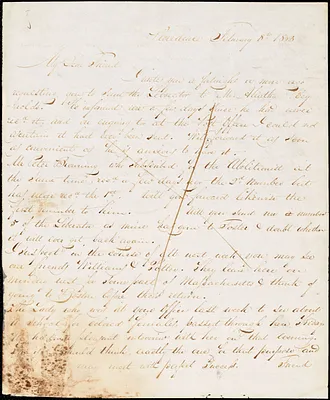 Letter from Henry Egbert Benson, Providence, [Rhode Island], to William Lloyd Garrison, 1833 February 8th