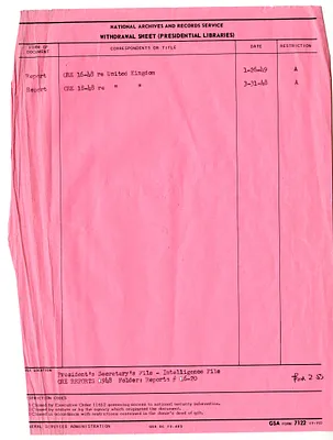 Central Intelligence Agency, Office of Reports and Estimates Report, Number 18-48, United Kingdom