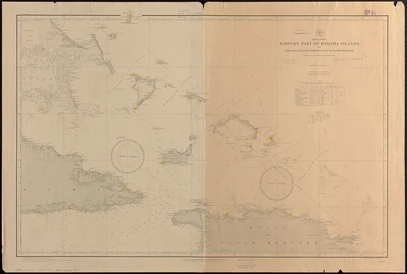 West Indies, eastern part of Bahama Islands with part of Cuba and north coast of Santo Domingo