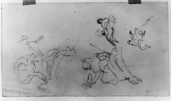 Studies Allegorical Figures (including Justice?)