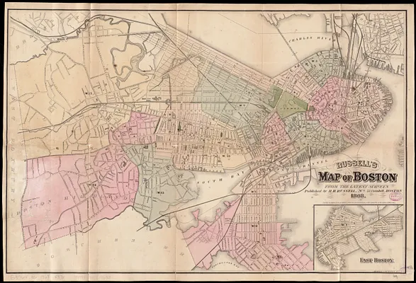 Russell's map of Boston from the latest surveys