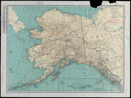Rand McNally standard map of Alaska