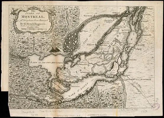 The Isles of Montreal as they have been survey'd by the French engineers