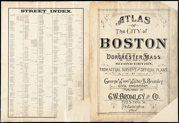 Atlas of the city of Boston : Dorchester, Mass., vol. 5