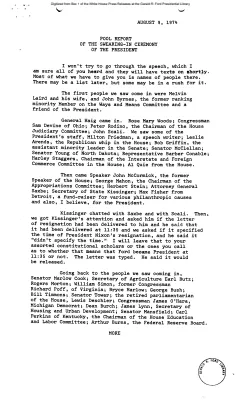 Swearing-In Ceremony of the President [Pool Report]