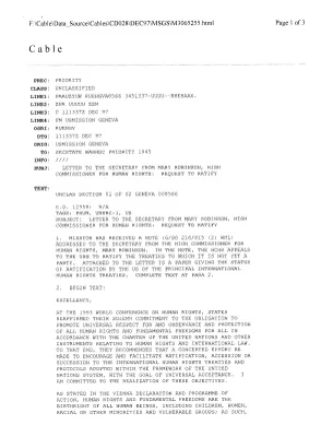 [12/11/1997-12/17/1998] [Executive Order, Human Rights Treaties]
