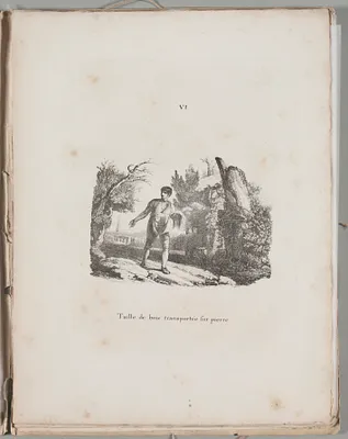 Art of the Lithograph: Transfer of a Wood Engraving, Plate VI