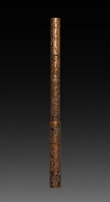Brush with Carved Design