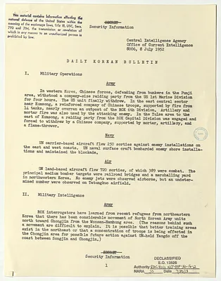 Memorandum, Daily Korean Bulletin