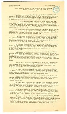 Press Release, Rear Platform Remarks by President Harry S. Truman at North Judson, Indiana