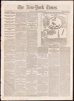 Diagram of the Battle of Ball's Bluff
