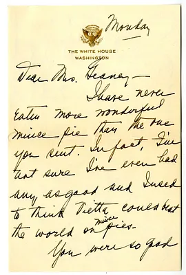 Letter from Bess W. Truman to Victoria Geaney