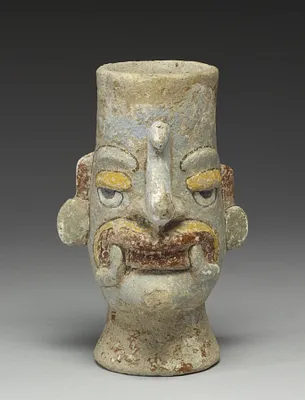 Tlaloc Head Flask