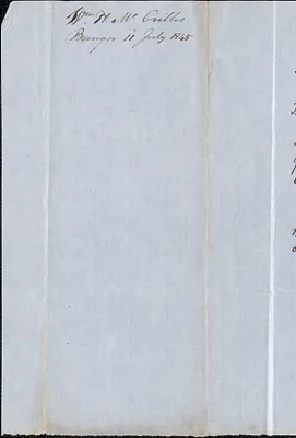 William H. McGrillis to George Coffin, 11 July 1845