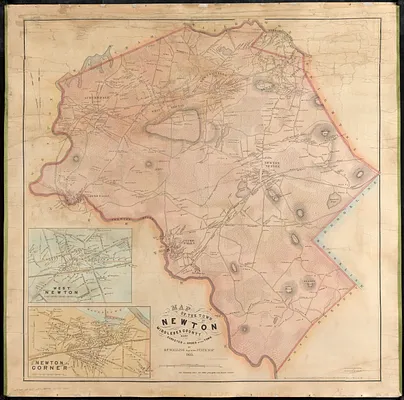Map of the town of Newton, Middlesex County, Mass.