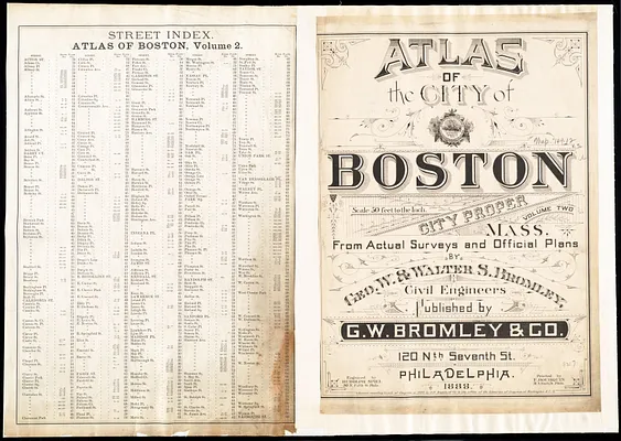Atlas of the city of Boston : city proper, volume two
