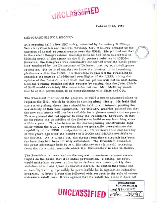 Memorandum for Record