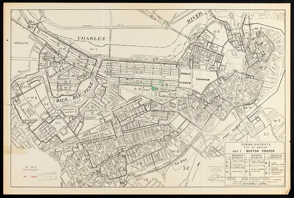 Zoning districts, city of Boston
