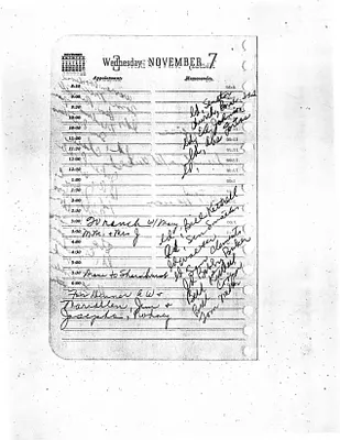 Lyndon Johnson's 1956 Desk Diary I, beginning 11/7/1956