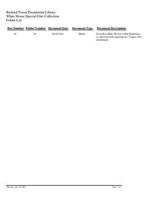 WHSF: Returned, 54-26