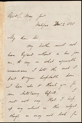 Letter from Russell Lant Carpenter, Halifax, [Canada], to Samuel May, Dec. 2, 1858