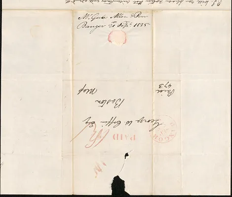 McGaw, Allen, and Poor to George Coffin, 21 September 1835