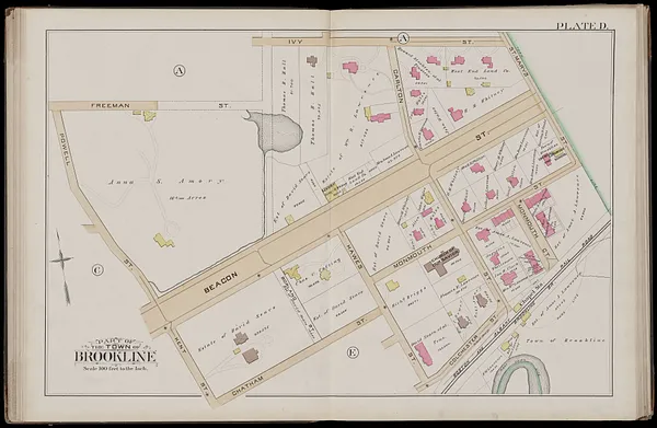 Atlas of the town of Brookline, Norfolk County, Massachusetts
