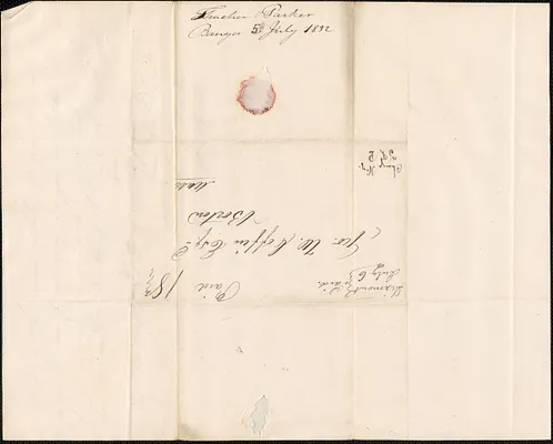 Thatcher and Parker to George Coffin, 5 July 1832