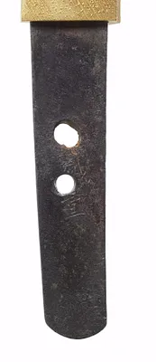 Short sword (wakizashi) with black lacquer saya with strips of bamboo applied (includes 51.1230.1-51.1230.5)
