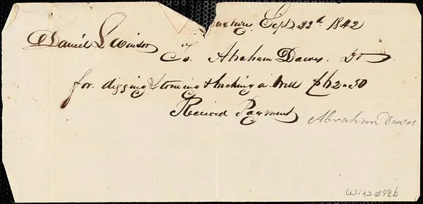 Miscellaneous household receipts