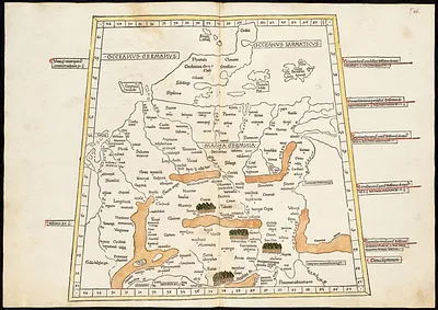 Quarta Europe tabula continet Germaniam