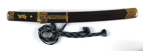 Dagger (aikuchi) with wood saya and tsuka (includes 51.1291.1-51.1291.2)