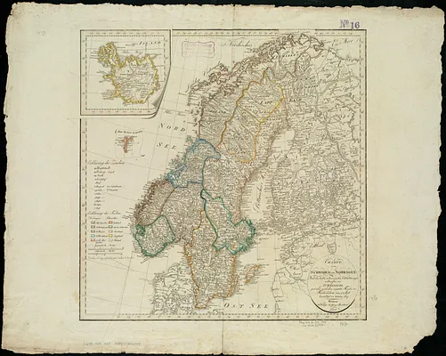 Charte von Schweden und Norwegen