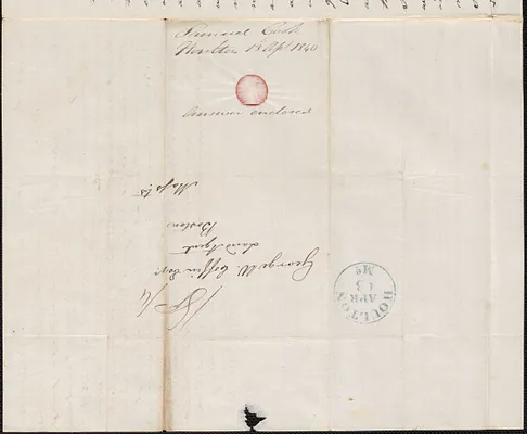 Samuel Cook to George Coffin, 13 April 1840