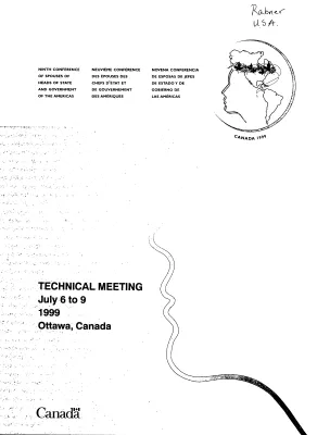 Technical Meeting, July 6-9, 1999, Ottawa, Canada [First Ladies Conference] [Binder] [1]