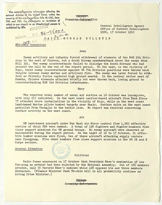 Memorandum, Daily Korean Bulletin