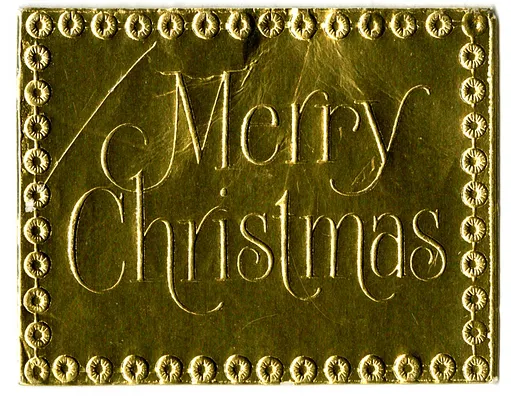 Christmas Gift Tag from John W. Snyder to Bess W. Truman and Harry S. Truman