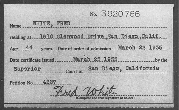 White, Fred - 1935