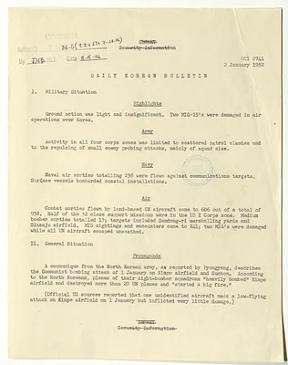 Memorandum, Daily Korean Bulletin
