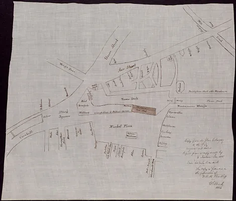 Copy of an old plan belonging to the city