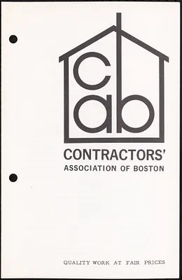 Contractors’ Association of Boston brochure