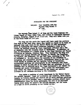 Memorandum from David Bruce to President Harry S. Truman