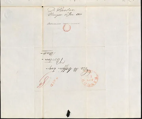 D. Parker to George Coffin, 10 January 1840