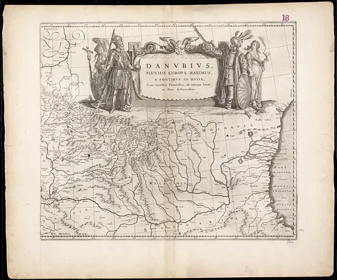 Danubius, fluvius Europae maximus, a fontibus ad ostia, cum omnibus fluminibus, ab utroque latere, in illum defluentibus