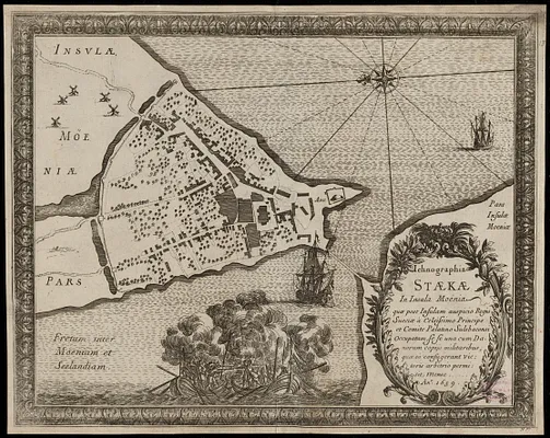 Ichnographia Staekae in insula Moënia