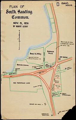 Plan of South Reading Common, Nov. 19, 1826