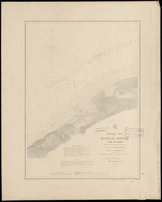 Preliminary chart of Eagle River, Lake Superior