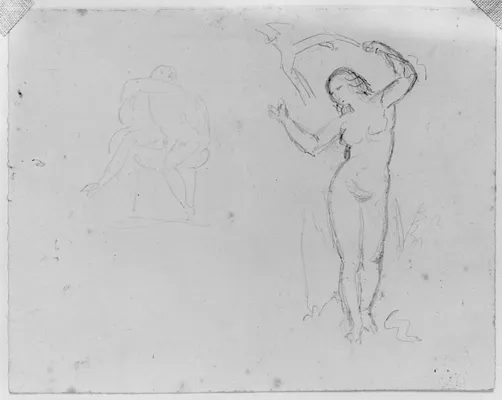 Woman with Raised Arms, Possibly Eve